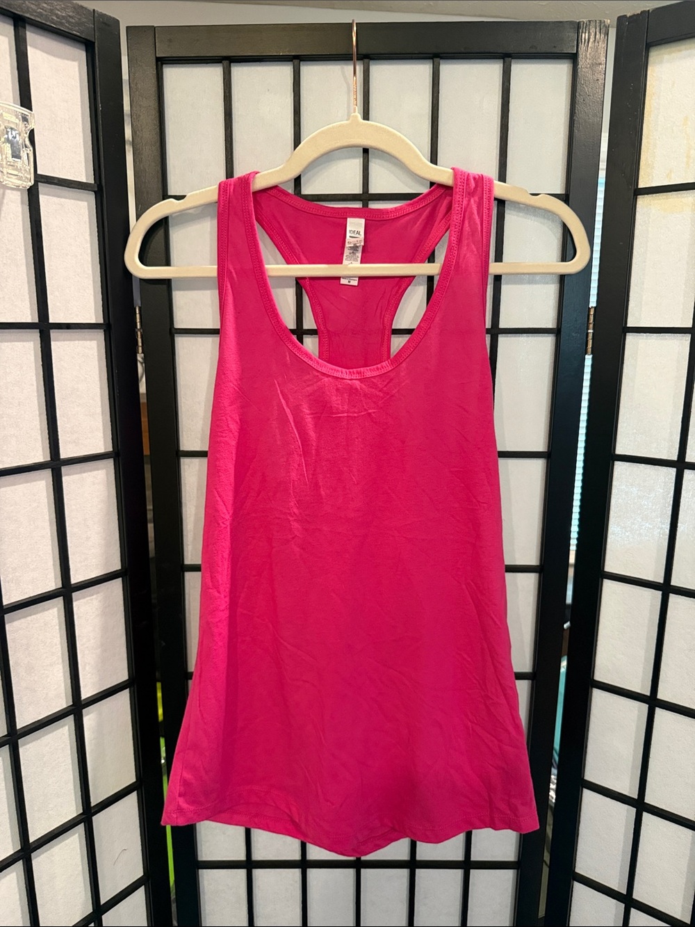 Women's Racerback Tank Top in Bright Pink